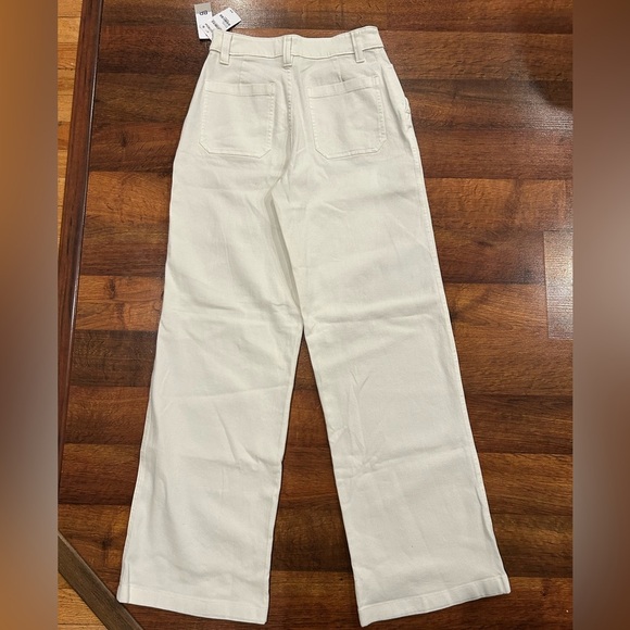 NWT BP Nordstrom White Jeans Wide Leg Women’s Size 2 High Rise - Picture 6 of 8